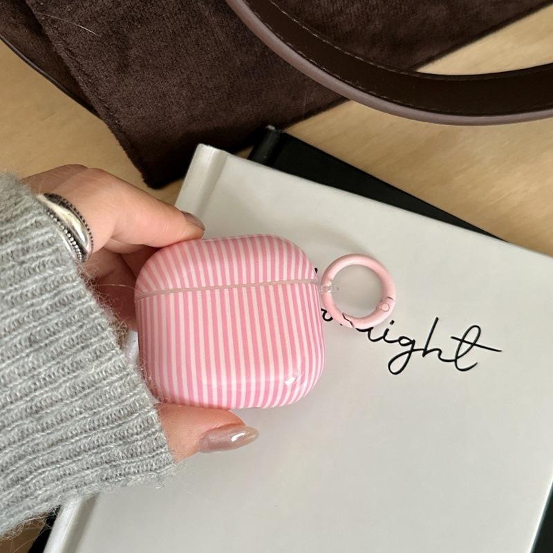 Pink Striped Ins for Apple AirPodspro1 Protective Case Pro11 Generation Bluetooth Headset Case New Wireless 1