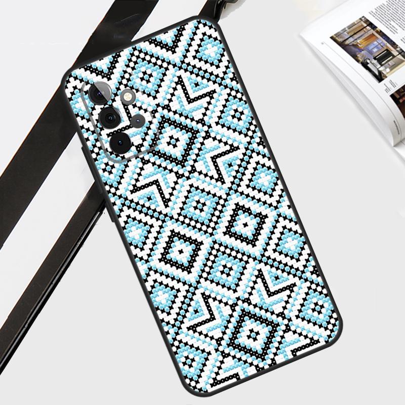 Ukraine Ornament Pattern Case For Samsung Galaxy A56 A36 A26 A16 A06 A54 A34 A14 A12 A22 A32 A52 A13 A53 A15 A35 A55