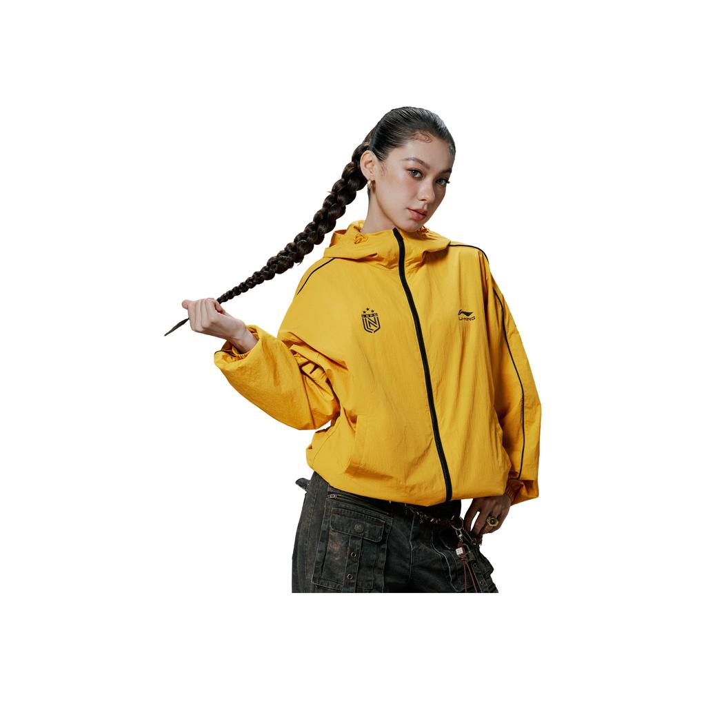 Li Ning Sports Lifestyle Series Brand Logo Zip Hooded Casual Windbreaker Unisex Outerwear AFDVH29-5