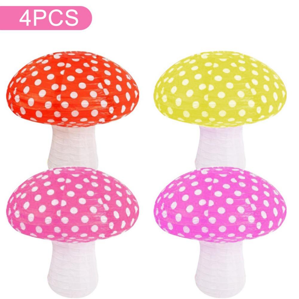 

Бумажные фонарики в форме грибов для вечеринки, свадьбы, декоративные фонарики