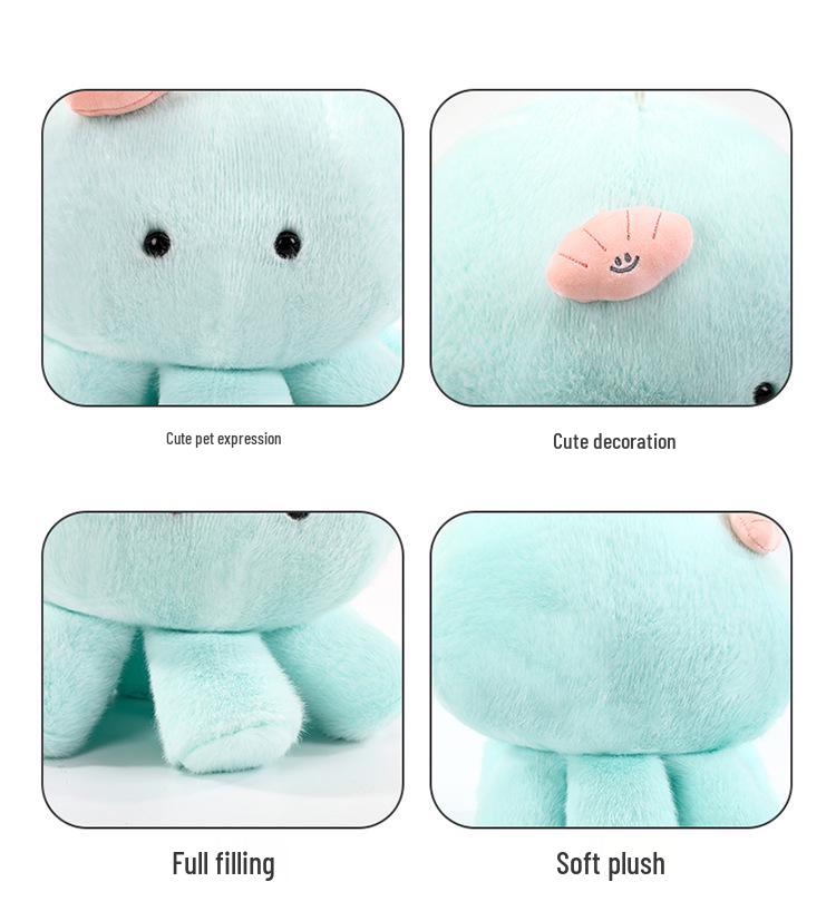 Super Soft Cloud Jellyfish Doll: Large Plush Octopus Pillow for Bedside Hugging