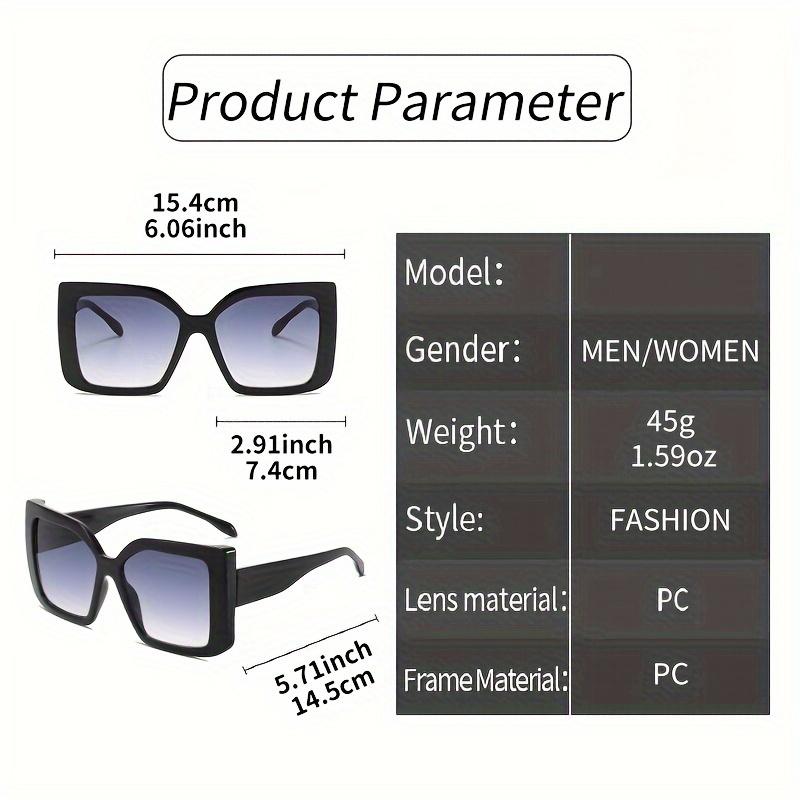 Nadrozmerné štvorcové módne okuliare s prechodovými sklami - Elegantné rámy s korytnačím a leopardím vzorom, PC materiál proti oslneniu