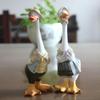 Decorative Garden Duck Statue Resin Animal Sculpture Yard Accessory for Outside Garden Art Landscape Decor