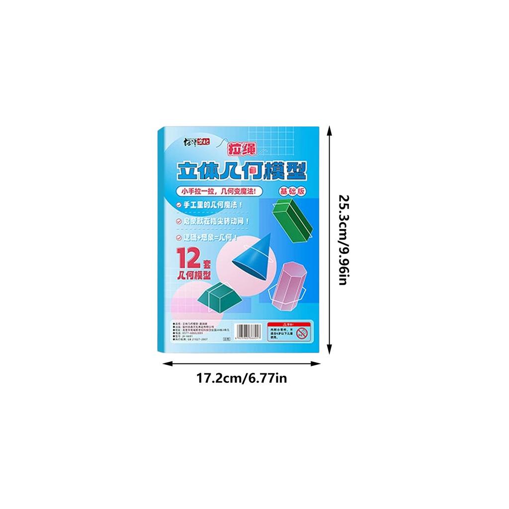 DIY Geometry Model Math Teaching Tool For Kids Spatial Thinking Training Educational Kit