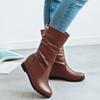 Women Fashion Increase Within Boot Student Rhinestone Hollow Large Size Boots