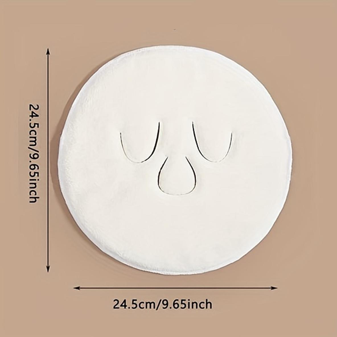 

1pc-beauty salon home portable facial cleaning care cold and hot compress face towel, soft texture skin, strong water absorption белый