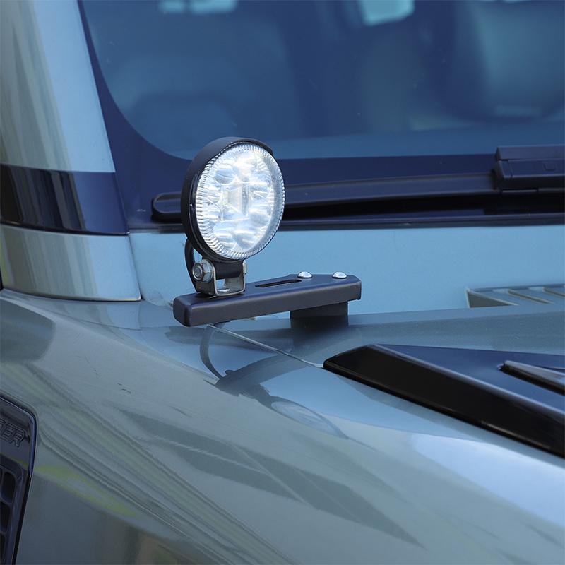 For Land Rover Defender 90 110 -2025 Carbon Steel Car Front Engine Cover Lamp Holder Bracket Accessories Car Modification