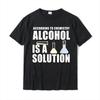 Fun Chemistry Geek Science Alcohol Solution Tshirt Top Womens Casual Tshirt Printed Fashion Streetwear Graphic Tshirts Y2K Top