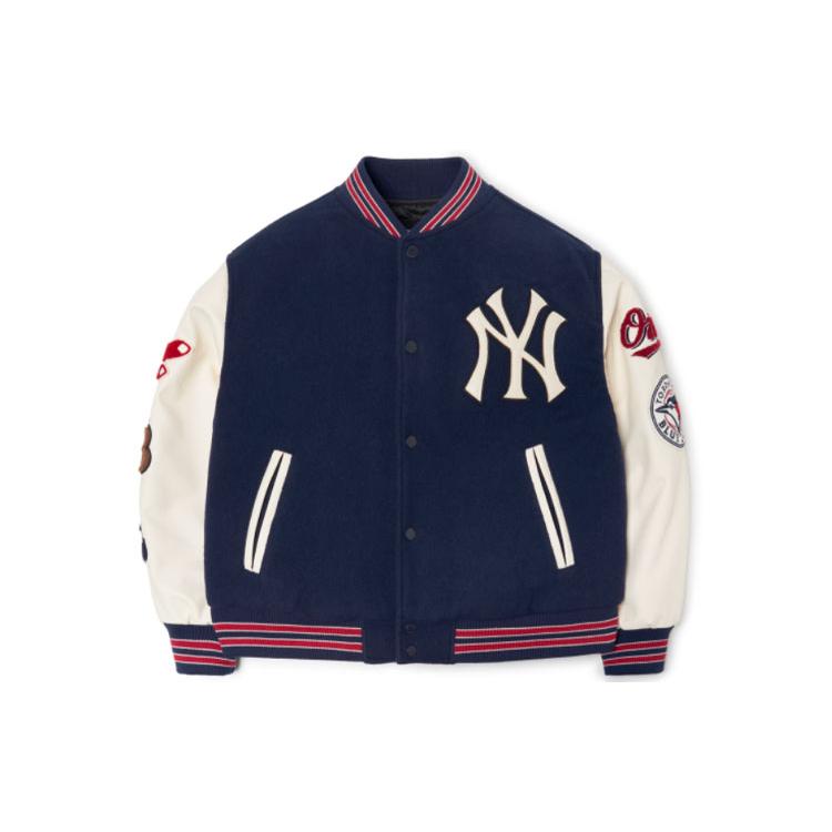 New MLB Base Logo Baseball Jerseys Unisex Blue White 3AJP38016-00NYD