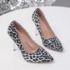 2026 Women's Shoes Shallow Women's High Heels Hot Sale Leopard Print Party Pumps Women Sexy Pointed Toe Heels Women