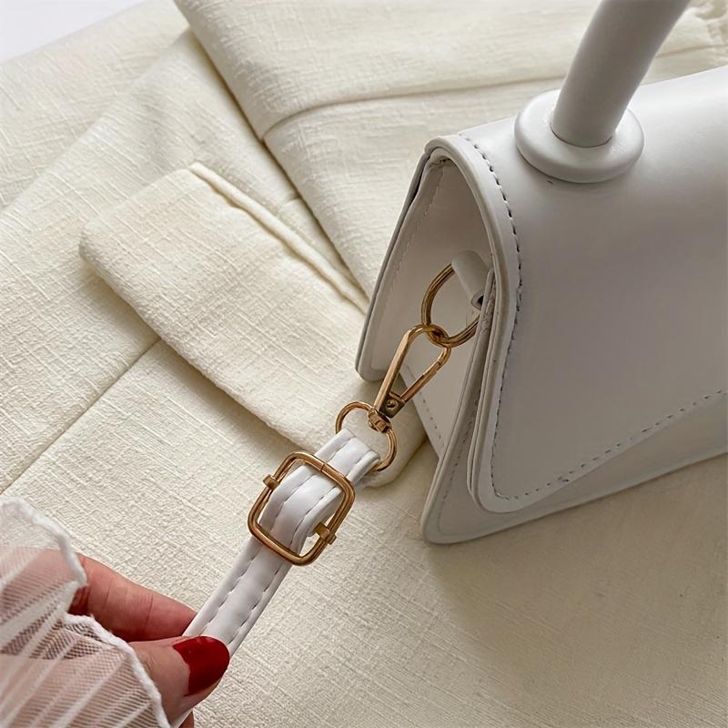 Mini Solid Color Handbag, Simple Square Crossbody Bag, Fashion Shoulder Purse For Women