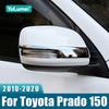 ABS Car Rearview Mirror Trim Cover Stickers For Toyota Land Cruiser Prado 150 FJ150 2010-2013 2014 2015 2016 2017 2018