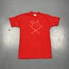 Vintage Buffalo Sabres Butter Lamb Logo Tshirt Red Large Single Stitch VTG NHL