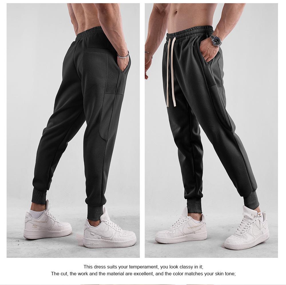 Pantaloni de trening sport pentru bărbați, stil american, cu croială slim, pentru primăvară/toamnă, ideali pentru alergare și antrenament
