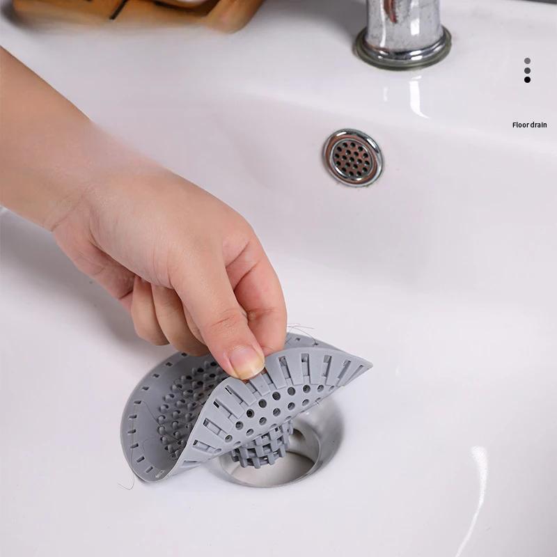 Filtr na vlasy do dřezu Protiblokovací sítko Zátka do vany Sprchový podlahový odtok TPR Kuchyňská deodorizační zátka Koupelnové doplňky