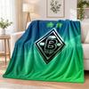 Borussia Mönchengladbach Printed Flannel Blanket Warm Comfort Bed Throw For Indoor Home Decoration