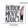 Punk/Horror Skull Letters Embroidery Patch Iron On Patches For Clothing Thermoadhesiv Patches On Clothes DIY Decorate Badges