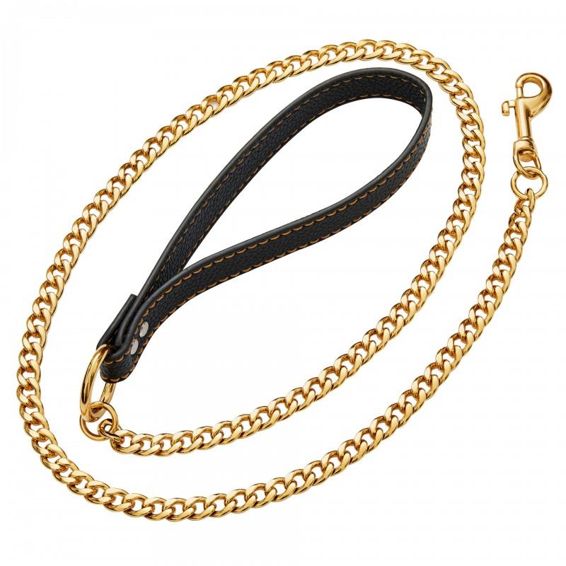 11mm Stainless Steel Dog Leash Heavy Duty Anti-Pull Chain Medium Large Dogs Golden Retriever Outdoor Walking