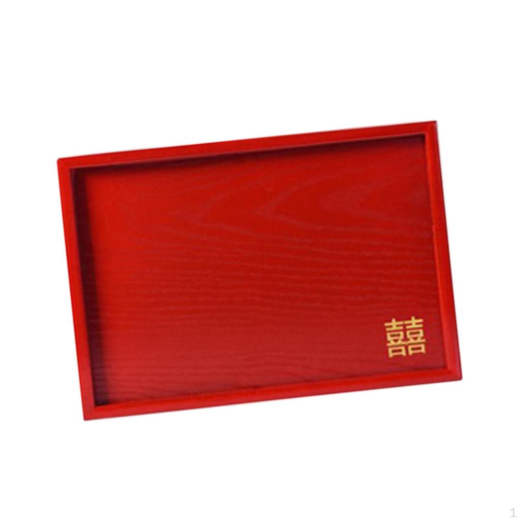 Chinese Wedding Serving Tray Plate Traditional Party Cake Snack Plates for