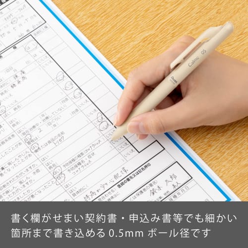 Pentel Kugelschreiber auf Ölbasis Calme 0,5 mm weiß beige türkis 3 Stück AMZ-BXA105ST2