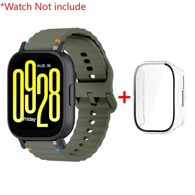 

Screen PC Case + Sport Silicone Strap For Redmi Watch 5Active All-Around Shell Protection Cover For Redmi Watch 5 Lite Bracelet Redmi Watch 5 Lite