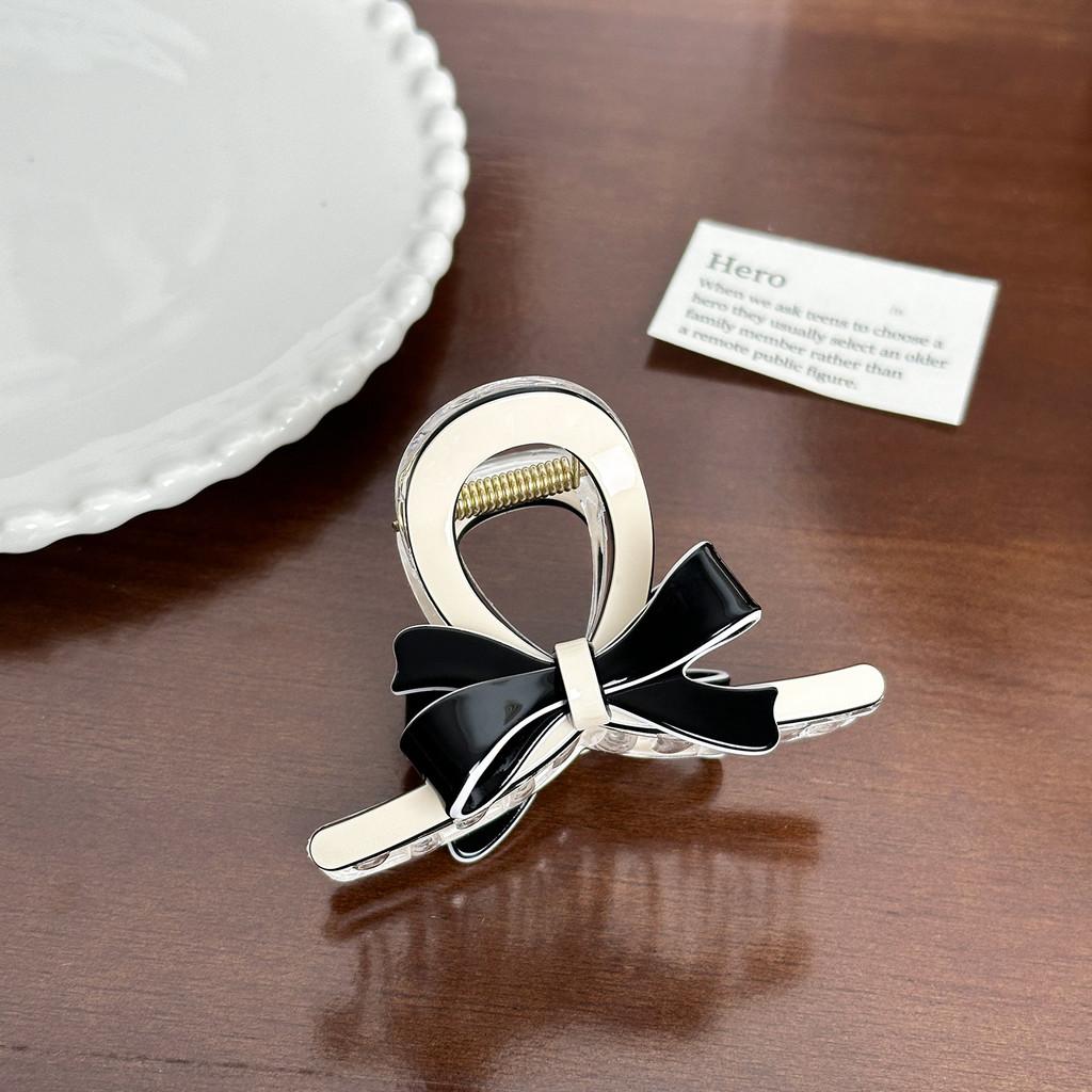 Premium Acetate Hair Claw Clip With Beautiful Bow For Sophisticated Women's Hair Accessories