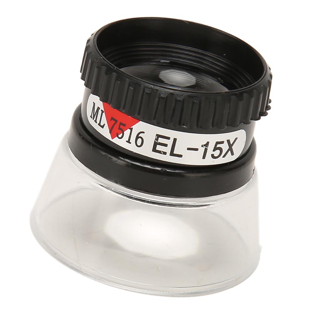 Cylindrical Magnifying Glass 15X Magnification Compact Light Cylindrical Magnifier for Reading Jewelry Watchmaker