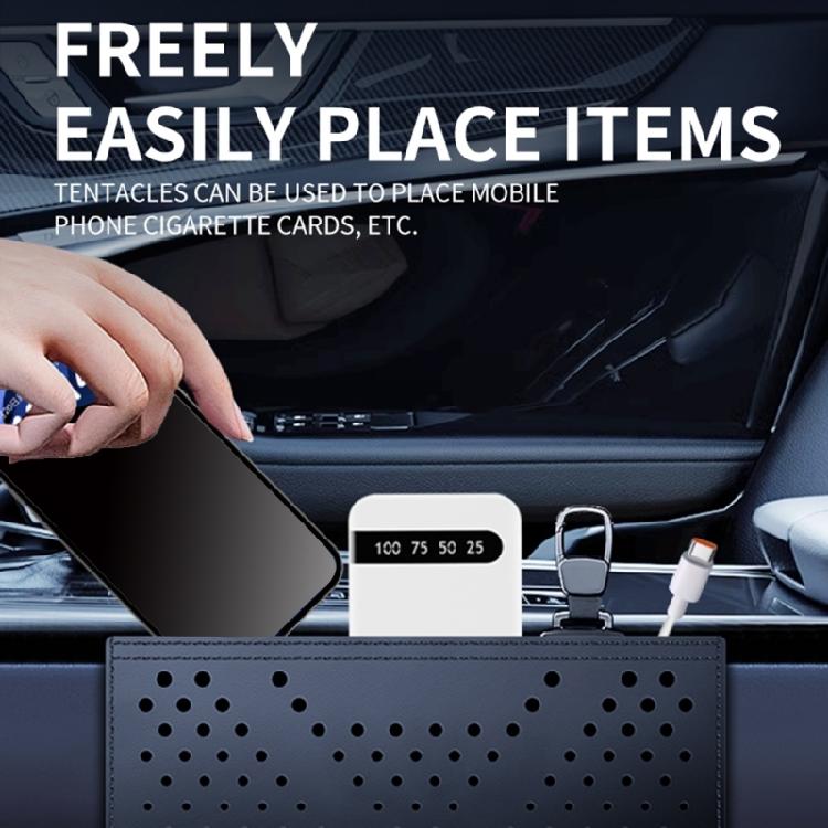 Modern Design Convenient Car Storage Pouches Solution Adhesive Net Bag for Phones Miscellaneous Items and Everyday Items