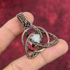 Rainbow Moonstone Pendant Copper Wire Wrapped Pendant Handmade Gemstone Jewelry Amazing Pendant Copper Wire Wrap Jewelry Anniversary Gifts