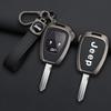 Pour Jeep Coque de Clé de Voiture en Alliage de Zinc TPU pour Jeep 300C Avenger Sebring Chrysler 200 Aspen Dodge Charger Commander Grand Cherokee