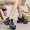 9CM thick-soled heightening sports dad shoes women's autumn and winter new casual shoes solid color versatile fashion women's shoes tide