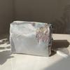 Breathable Polyester Cosmetic Bag Zipper Closure Embroidery Floral Makeup Organizer Chinese Style Beauty Case Cosmetics Storage