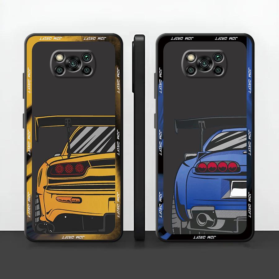 Fashion Car Funda Phone Cover Case for Xiaomi Poco F8 C50 F3 X7 X3 X4 X5 Pro C71 M5 C61 C75 F1 M7 Pro M3 M4