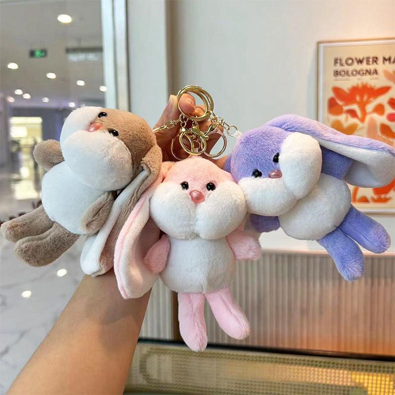 Keychain Plush Rabbit Pendant Cartoon Fill Doll Bag Decoration Gift Collection