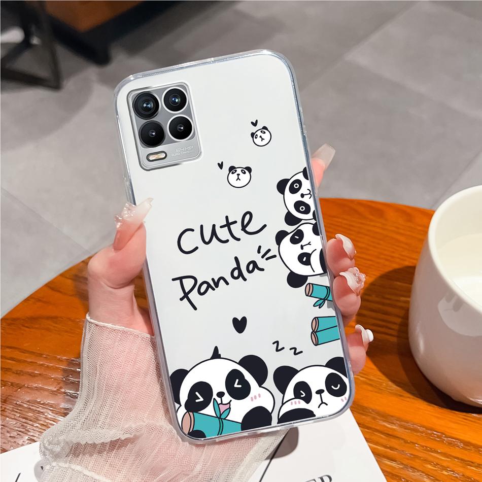 Für Realme 8 Pro Handyhülle Kreatives Tintenbild Weiches TPU Klares Silikon Anti-Drop Rückseite Für Realme8 4G 5G 8Pro Funda Capa