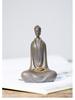 Zen Northern Wei Buddha Resin Statue: Handmade Chinese-Style Decor for Living Room