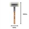 HALDER Shockless Recoilless Super Craft Hammer Hickory Handle Nylon Diameter 80 (White) 3366.080