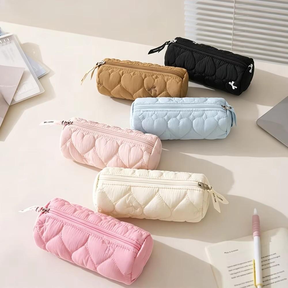 Large Capacity Pen Bag Quilted Pen Pouch Pen Organizer Stationery Storage Bag  Children