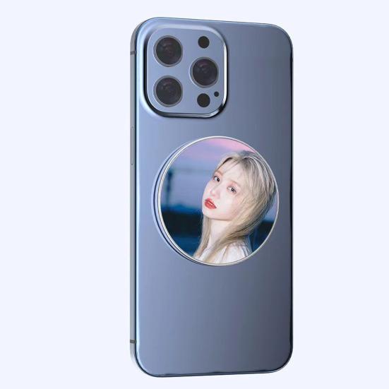 Magnetic Convex Mirror for Smartphone Selfie Vlog Strong Magnetic Adsorption Easy To Use Ultra-thin Design 2.3-Inch Selfie Mirror