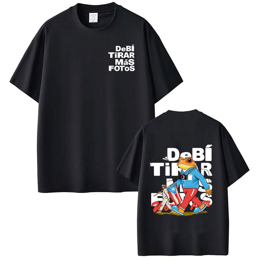 Rapper Bad Bunny T Shirt Debi Tirar Mas Fotos Dtmf Tshirts Unisex Unisex Clothing Fashion Hip Hop Short Sleeve Tshirt Streetwear