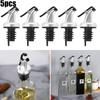 Dispenser Oil Drainer Kitchen Dining Liquor Oil Restaurants Stopper 5Pcs Accessories Bottle Pourer Coffee Shops