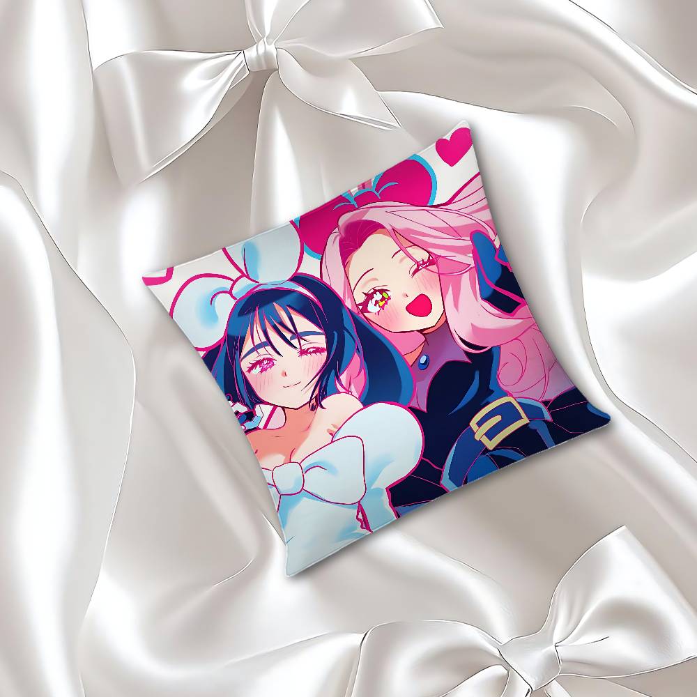Cute Love Mizi And Sua Pillow Case Cushion Cover Soft Cute Throw Pillow Case For Car Sofa Pillowcase Polyester With Zipper