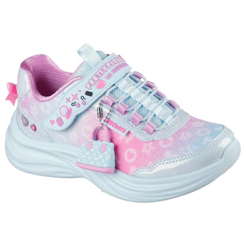 Skechers Kids Simple Trendy Stylish Low-Top Training Shoes Kids sneaker Blue 302199L-AQMT