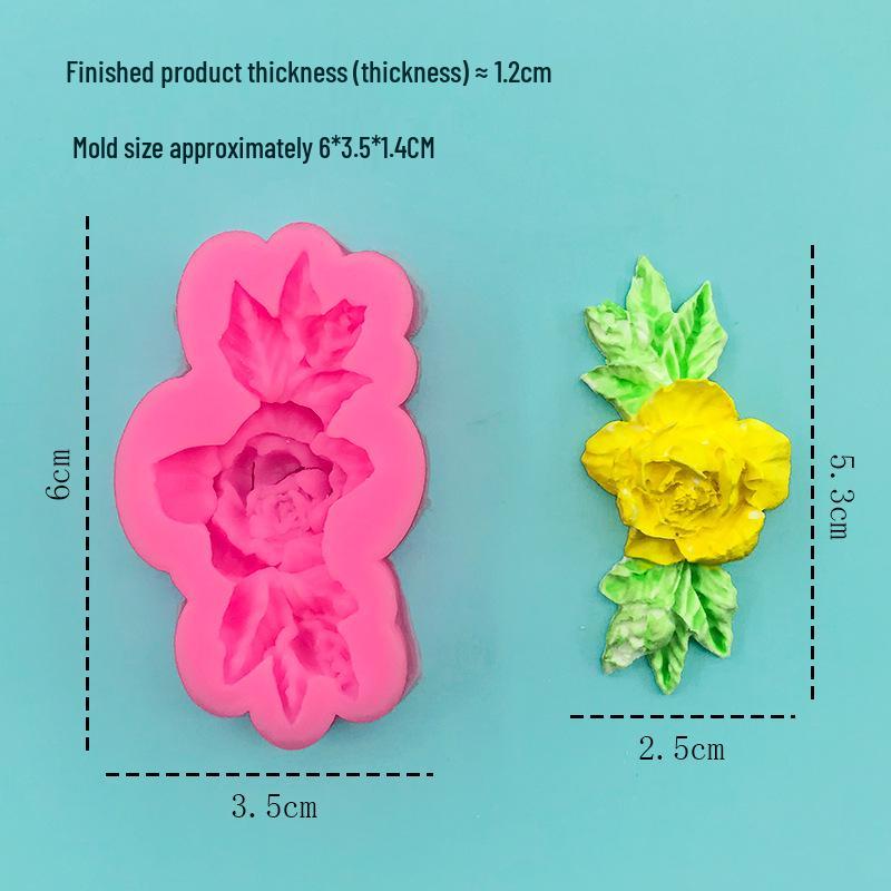 

Силиконовая форма Подсолнух Роза для украшения тортов и выпечки