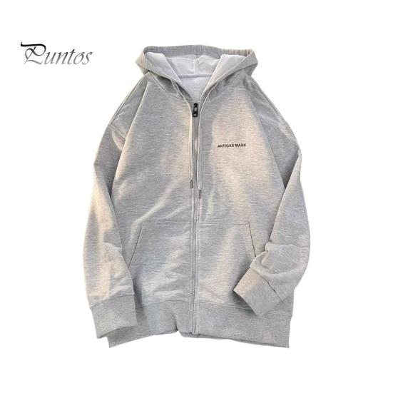 

Мужская толстовка с капюшоном на шнурке, свободная, с капюшоном, на молнии, кардиган, верхняя одежда с карманами, большой размер, спортивная куртка средней длины в американском стиле M