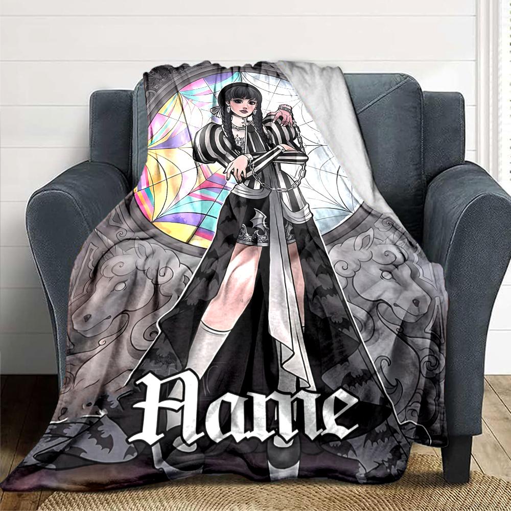 Custom Name Starlit Fashion Journey blanket for Couch & Bed, Plush Cozy Fuzzy Blanket Super Soft & Warm Blankets for Fall and Winter. 0908149