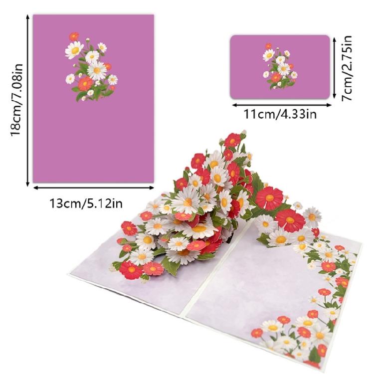 Artistic 3D Popup Mother's Day Card Handmade Greeting Card for Friend Elegant Celebration Paper Card