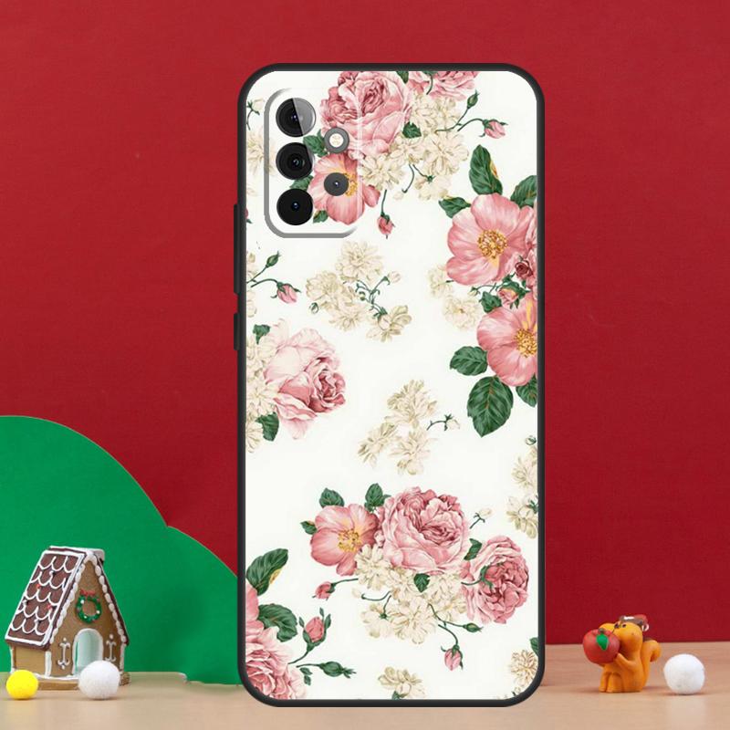 Beautiful Garden Red Roses Flowers Case For Samsung Galaxy A56 A33 A13 A36 A23 A52 A32 A12 A54 A34 A14 A16 A53 A15 A35 A55 A17