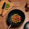 ZISIZ 32cm Flat-Bottom Iron Wok