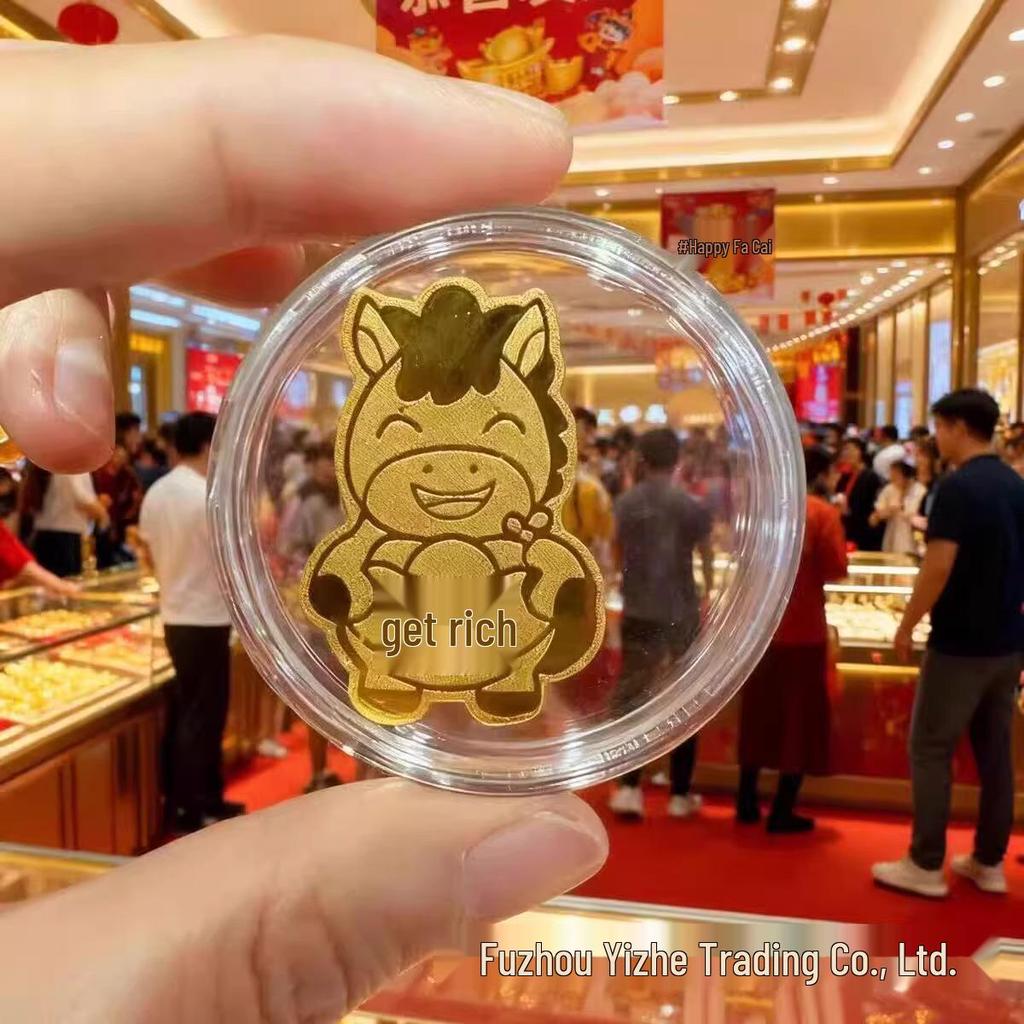 Year of the Horse Gold Phone Sticker 2026 - Brings Good Fortune and Wealth